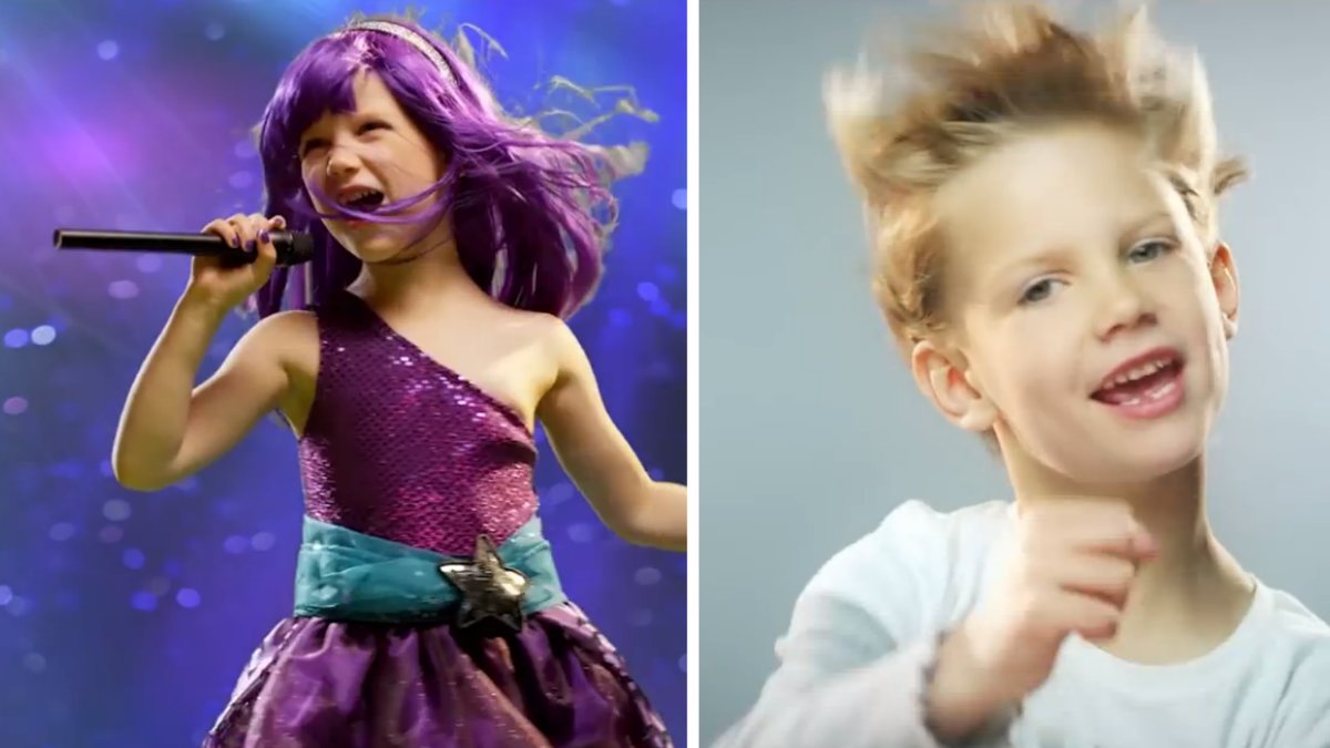 Femåriga Addy får tack vare Make-A-Wish göra sin egen musikvideo. 